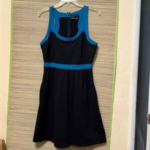 Cynthia Rowley Black and Blue Mini Dress